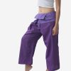 Women's Two Tone Purple Thai Fisherman Pants