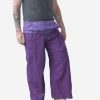 Men's Two Tone Purple Thai Fisherman Pants